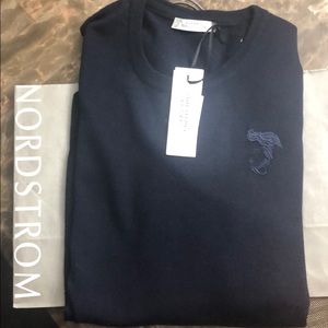 NWT Versace men medium navy blue wool sweater